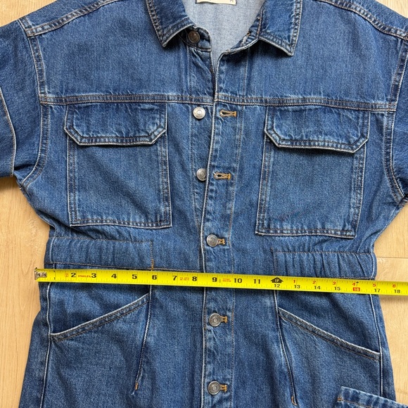 We the free Stylish Blue Denim Jumpsuit, SIZE MEDIUM - Picture 6 of 8